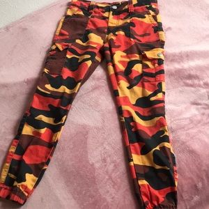 Multi colored joggers
